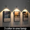 Wandlamp Bewegingssensor Licht Draadloos Type C USB Nachtverlichting Voor Keuken Slaapkamer Muurschildering Woonkamer Binnenverlichting