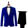 wine Red Slim Fit Shawl Collar Veet Suit Men Party Wedding Tuxedo Suits Men 2 Piece Suit Jacket+Pants Men Terno Masculino Q3rf#