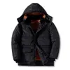 2023 homens à prova d 'água sólido com capuz com pele inverno outwear solto quente grosso velo parkas vintage streetwear clássico jaqueta k7f9 #