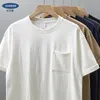 Dukeen 320gsm Heavy T-shirt a maniche corte Uomo Estate Vintage Mezza manica T-shirt in puro cotone Top bianchi per unisex 240315