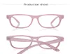 Women039S Projektancki okulary przeciwsłoneczne dla kobiet dziewcząt moda starsza anty niebieskie różowe szklanki wielokątne szklane soczewki 2972515