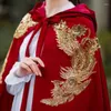 Vestes pour femmes améliorées rétro long châle sauvage manteau lourd à la main avec costume de vêtements chinois Han