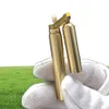 Creative Brass Brass Kerosene Nunchaku Lighters Mini Retro Retro Recuting Wheel Flint Fire Fire Men Fumping Toy GI2057509