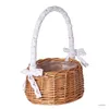 Storage Baskets er Storage Basket Flower Handle Mini Picnic Baskets Gifts Hamper Decor Wedding