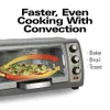 Hamilton Beach 6-piece Convection Toaster Oven with Easily Accessible Roll Top Door, Baking, Toasting, and Toasting Functions, Automatic Shutdown, Silver