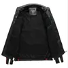 Autumn Winter Fleece Men's Motorcykel läderjacka broderi racing kappa vindbrytare outwear faux läder cyklistjacka R8wk#