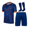2024 Pays-Bas Memphis Soccer Jersey Holland Jong Virgil Dumfries Bergvijn Shirt Klaassen aveugle