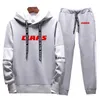 2022 Nouveaux hommes CLAAS Impression Printemps Automne Survêtements à capuche Fitn Pull Sweat-shirt Casual Sportswear Pantalon de survêtement Costume A7t2 #