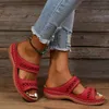 Sandali Scarpe estive casual da donna Zeppe con plateau Tacchi bassi da donna romani da spiaggia Punta aperta morbida