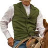 men's Suit Vest Retro Western Cowboy Style Wedding Steampunk Waistcoat k88P#