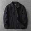 Ретро мужская осенняя куртка-карго в стиле сафари с несколькими карманами, рабочая одежда, тканые свободные повседневные куртки Fi, верхняя одежда o9nu #
