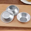 Baking Moulds Durable Egg Tart 10 Pcs Cookie Cupcake Mold Mould Pudding Silver Tools Aluminum Alloy Cake