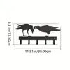 Ganci HELLOYOUNG CIFBUY Chiave per uccelli creativi in metallo Appendiabiti multiuso per uso domestico Facile da installare Parete del soggiorno