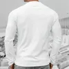 new fi men's T-shirt lg sleeve top casual exercise stretch slim sportswear zipper neckline with shoulder sleeve T-shirt T3nX#