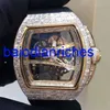 Famous Watch Richardmills Luxury Watches Mens Manual Mechanical 50.23x42.7mm Mens Watch Rm61-01 Rose Gold Rear Set Luxury T-diamond Rose Gold Runway FNTR