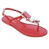 Hausschuhe Hausschuhe Sommer Rot Flip Flops Frau Rinestone Sandalen Diamant Slides Cinelos Muler Klapki Damskie Na Lato Pantuflas Caussons H240326FC7U