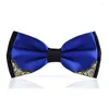 Bow Ties 5 kolorów moda dla mężczyzn Bowtie Tuxedo klasyczny solidny kolor przyjęcie weselne czerwony czarny zielony zielony motyl marka kravat