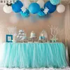 Spódnica stołowa. DIY Skirting Dostosuj ręcznie robiony tiul tutu urodziny Bankiet przyjęcie ślubne tapicerka tapicerka