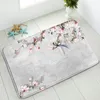 Alfombras de baño estilo chino flor pájaro estera antideslizante piso lavable alfombra dormitorio cocina felpudo absorbente almohadilla de pie decoración del hogar