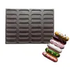 Meibum 3 typy Heatresant Black and Oddychające Puff Bakeware Formy silikonowe narzędzia do pieczenia ciasteczka Eclair Cookie