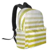 Backpack Geometric Stripe Yellow Gradient Women Man Backpacks Waterproof School For Student Boys Girls Laptop Bags Mochilas