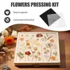 Flores decorativas acessórios de gravação kit de preservação de flores planta prensada seca doméstica