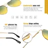 Moda piloto óculos de sol para homem polarizado pochromic dia noite condução óculos feminino camaleão óculos unisex sonnenbrille 240323