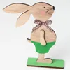 Party Decoration 2024 Happy Easter Decorations Wood With Egg Ribbon Stand Arrival Diy Ornament