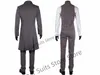 new Lg Dark Gray Classic Suits For Men Slim Fit Double-breasted Groom Tuxedos 3 Pieces Sets Busin Male Blazer Costume Homme s4JL#