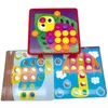 Brinquedos de inteligência novo cogumelo prego diy dos desenhos animados brinquedos artesanais crianças montessori educacional inteligente 3d puzzle jogo jigsaw board presentes 24327