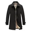 Plaid Spring Autumn Mens Casual Trench Coat Mens Jackets Fashion Windbreaker Jacket Turtle Neck Trench Coats Ytterkläder Rockar Toppkvalitet Cargidan Herrkläder 4xl