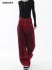 女子ジーンズY2K 2000年代幅の脚のデニムズボンファッションビンテージハイウエストパンツストリートタイディエストレート