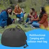 Camping-Aufbewahrungstaschen, Herd, Herd, Geschirr, Schutztasche, tragbar, mit Kordelzug, Schüssel, Teller, Topf, Organizer für Wandern, Reisen, Grillen