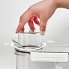 Дозатор для жидкого мыла, многоразовый ящик для хранения стирального порошка, прозрачный смягчитель для стирки, контейнер для отбеливателя с крышками