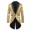 Fiable New Men's Lantejoulas Hot Stam Disco Cosplay Party Stage Nightclub Brilhante Cool Performance Carnaval Stage Wear k4SJ #