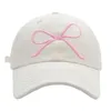 Ball Caps Jodimitty Corea Designer di nicchia Bow ricamato da baseball unisex 2024 Travel estivo per la protezione solare Casualmente Cappelli da donna Gorra