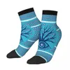 Chaussettes pour hommes Arbre d'oeil grec Mati Mataki sur Sky Blue Evil Cheville Mâle Hommes Femmes Bas d'hiver Harajuku