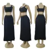 2024 Fashion Two Piece Dress Women Sexy Vest Top and Pleated Skirt Sets 2Pcs Outfits Free Ship
