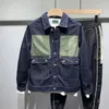 Coréen Fi Patchwork Denim Veste pour hommes Printemps Automne Nouvelles poches américaines Cargo Streetwear Tendance Manteau Homme Vêtements pour hommes G0ui #