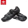 Radsportschuhe Santische atmungsaktive Herren-Straßenbike Professionelles Team Rennsportfahrräder Auto-Sperr-Reiten-Turnschuhe