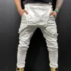 Новые летние мужские джинсовые комбинезоны Carpenter с нагрудниками Motos Biker Jean Lg Harajuku Rompers Streetwear Plus Size b6Rk #