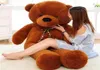 Giant Teddy Bear Kawaii Big 160cm 180cm 200 cm 220 cm nadziewana miękka zabawka PSH Large Embrace Bear Children Doll Doll Dift Prezent Q0727233R3283235
