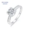 Ring 1CT 2CT 3CT VVS Lab Diamond Fine Jewelry for Women Wedding Party Anniversary Gift Real 925 Sterling Silver 240327