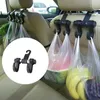 Hooks Universal Auto Seat Headrost Hook Storage Hanger Car Vehicle Back Organizer Handväska Purse Holder Clip Accessories