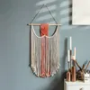 Tapissries macrame vägg hängande boho dekor bohemisk konst vävt tapestry för hemma vardagsrum sovsal