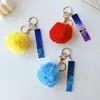 Keychains Acrylic Debit Grabber Keychain Love Puff Ball Card Contactless Starry Sky Plastic Clip For Long Nails