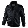 Fi качество мотоциклетная кожаная куртка мужская осень-зима куртка из искусственной кожи мужская ветровка из искусственной кожи пальто мужская верхняя одежда 3XL 79Lx #