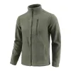 2024 Nieuwe Mannen Militaire Jas Zachte Fleece Tactische Wandeljassen Rits Mannen Camo Jas Tactiek Jas Airsoft Jacht Kleding o1H5 #