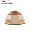 Tendas e abrigos Naturehike Novo 8.5m MG Octagon Tent Grande Espaço Cogumelo Barraca de Acampamento Ao Ar Livre Espessado À Prova D 'Água À Prova de Vento Tenda Familiar24327