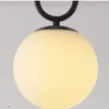 Plafondverlichting Moderne glazen lamp Noords zwart goud LED Hoogwaardige lampen Hal Slaapkamer Nachtkastje Verlichtingsarmaturen